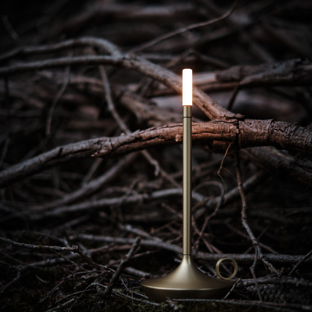 Graceful Curves Define LumenAstra Candlestick Lamp For Timeless Charm