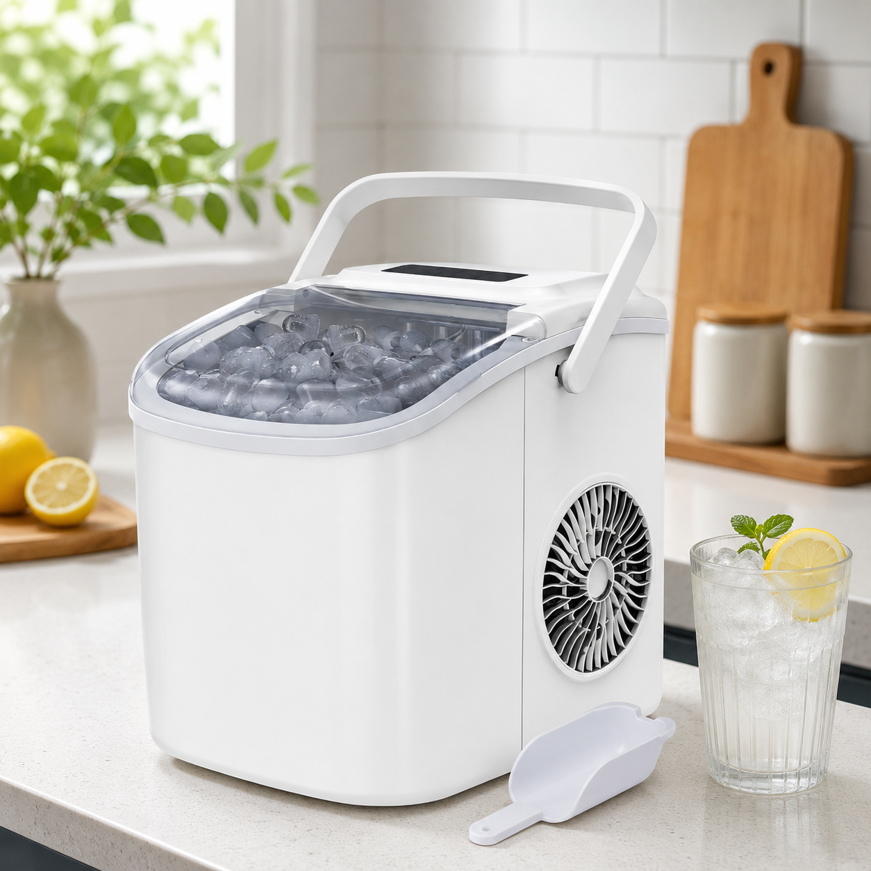 Portable Countertop Nugget Ice Compact Ice Machine