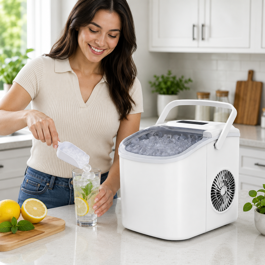 Portable Countertop Nugget Ice Compact Ice Machine