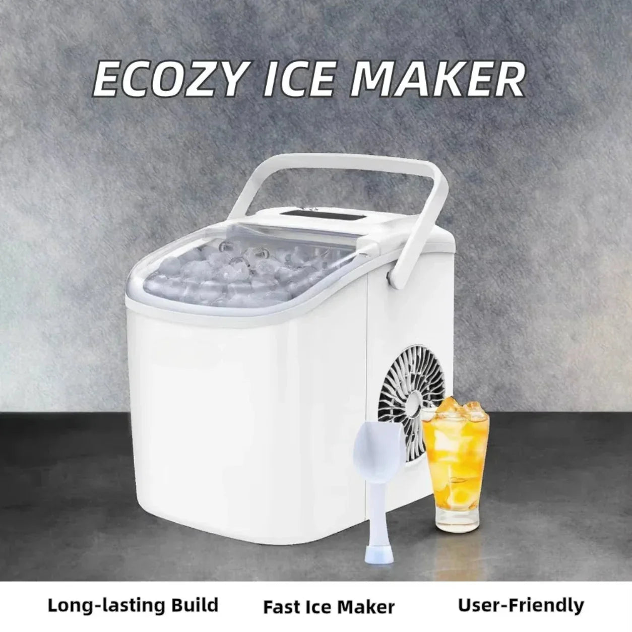 Portable Countertop Nugget Ice Compact Ice Machine