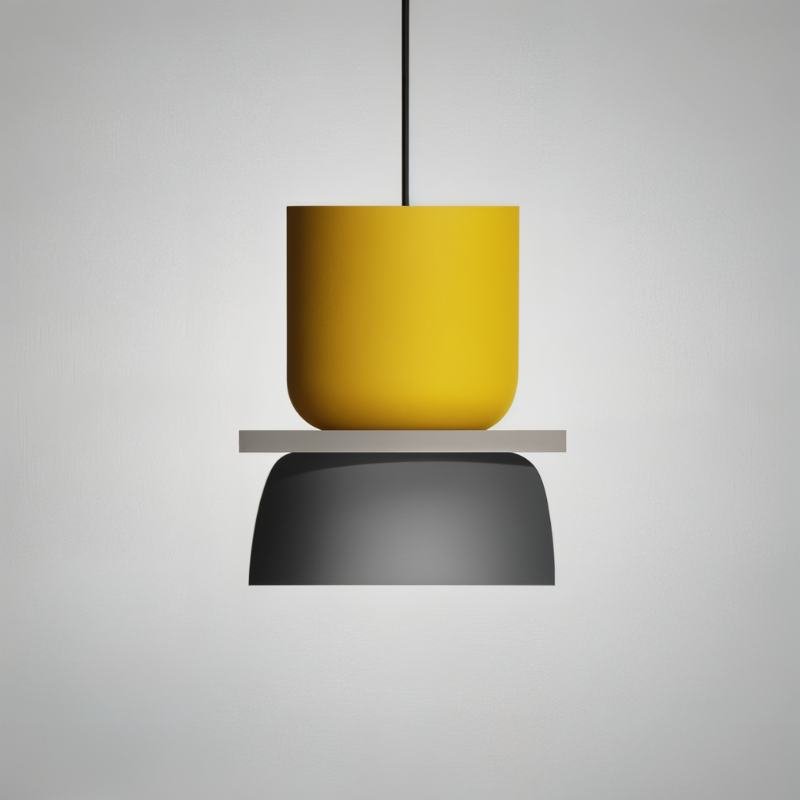 NovaLume Bunte Matte Pendelleuchte für Helle Räume