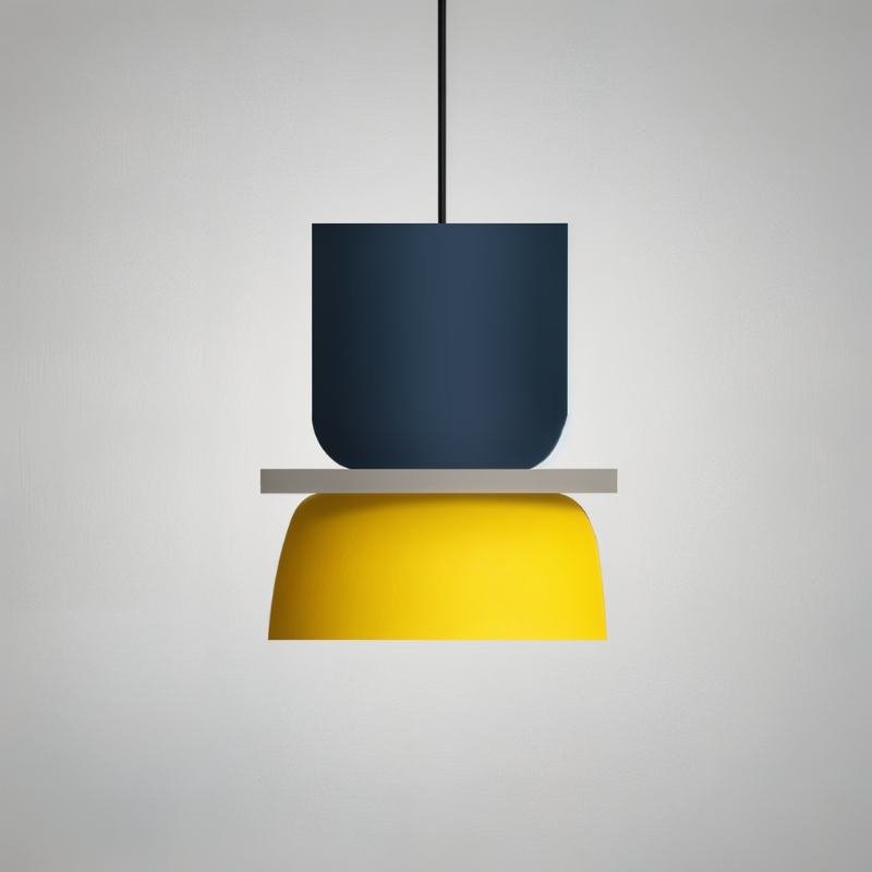 NovaLume Bunte Matte Pendelleuchte für Helle Räume