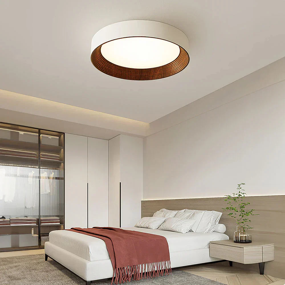 Lumenara Crest Contemporary Ceiling Light With Acrylic Shade