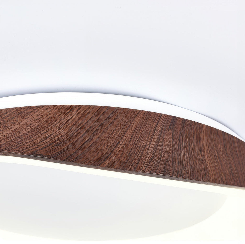 Wood Look Scandinavian LED Ceiling Light For Living Room And Bedroom