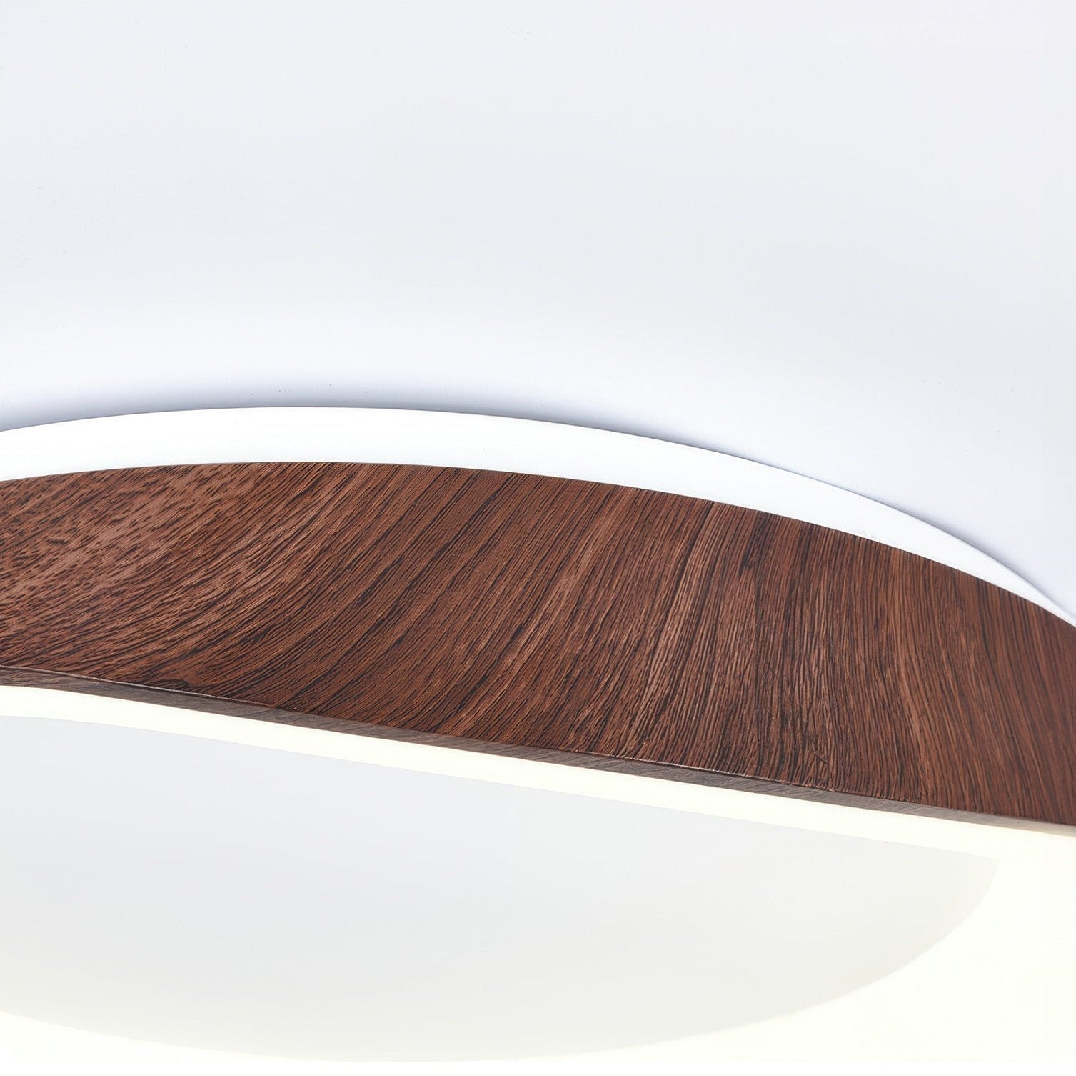 Wood Look Scandinavian LED Ceiling Light For Living Room And Bedroom