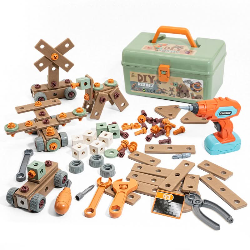 CraftSmith 100-teiliges Werkzeugset für kreative Kinder ab 3 Jahren
