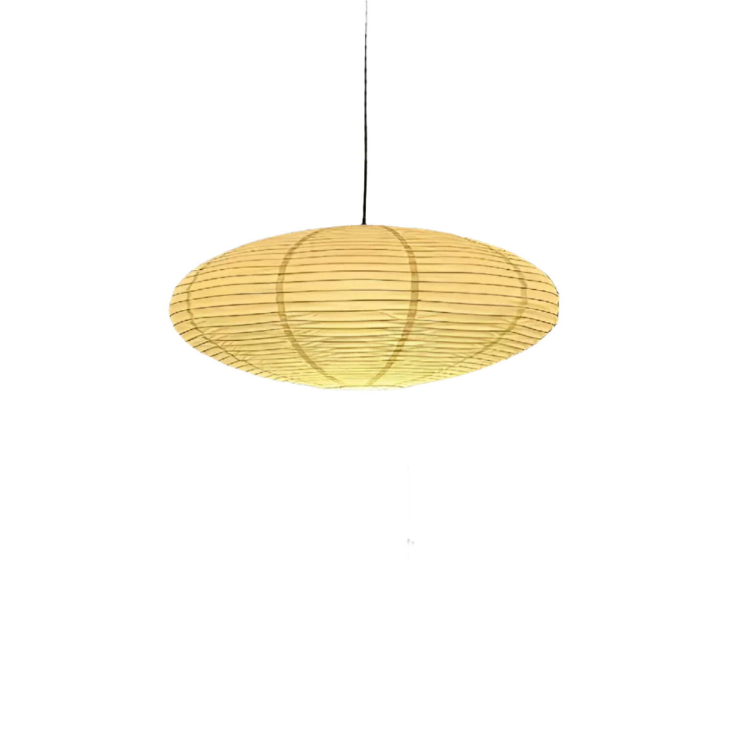 Lampada da soffitto Japandi in carta di gelso con LED bianco geometrico 50/60 cm