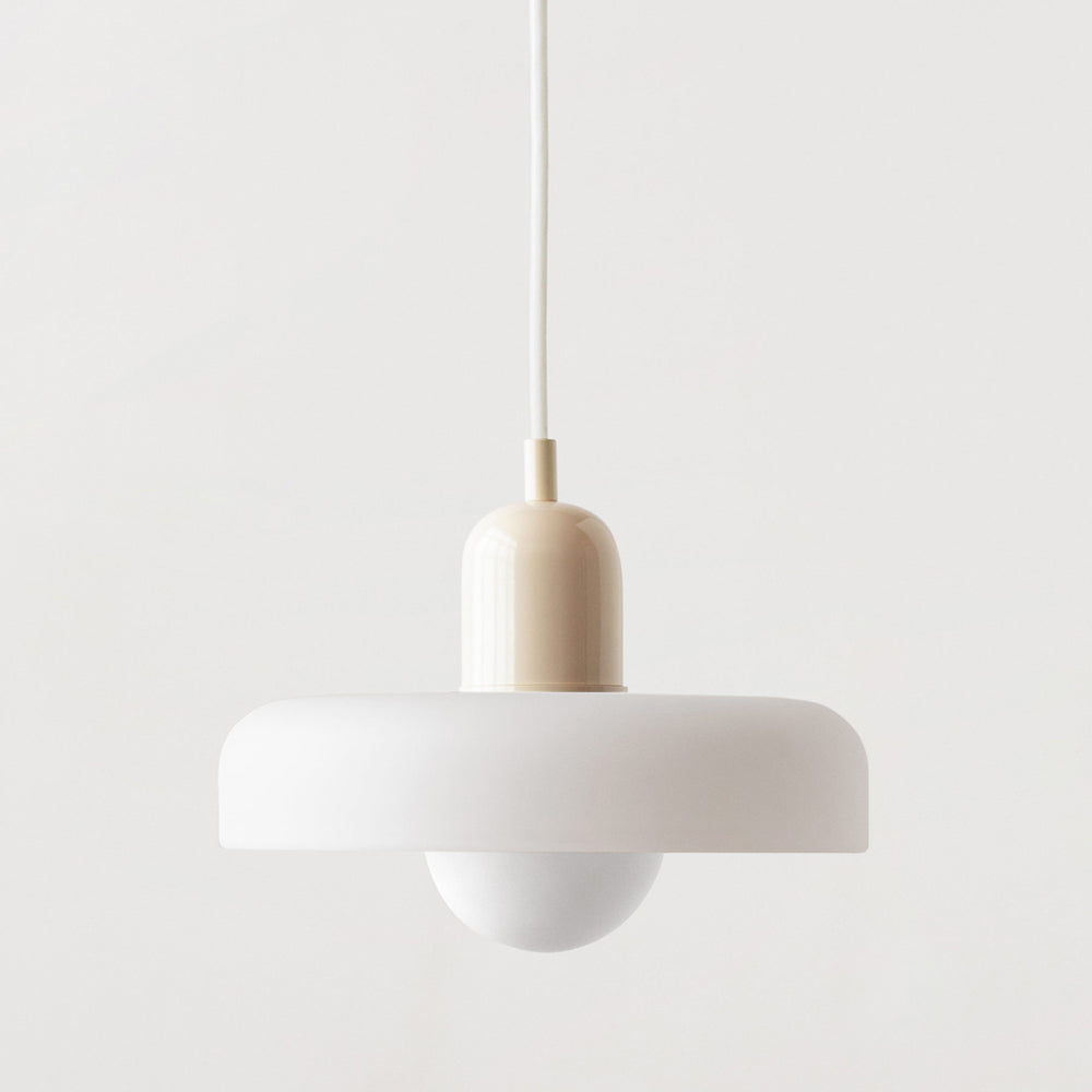 Lampada a sospensione nordica con aspetto in vetro retrò per spazi moderni e colorati