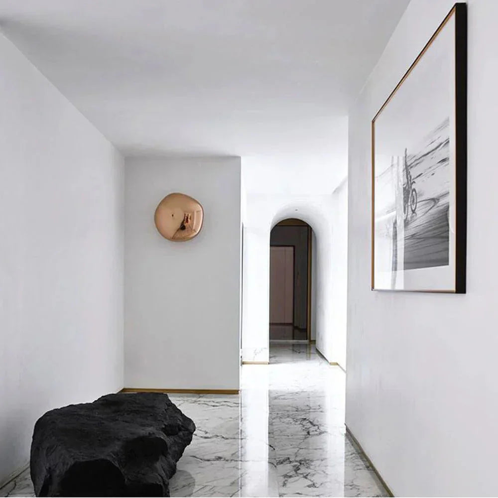 Molten Acrylic Wall Light Sconce With Glacier-Inspired Shade | Rosalyssa