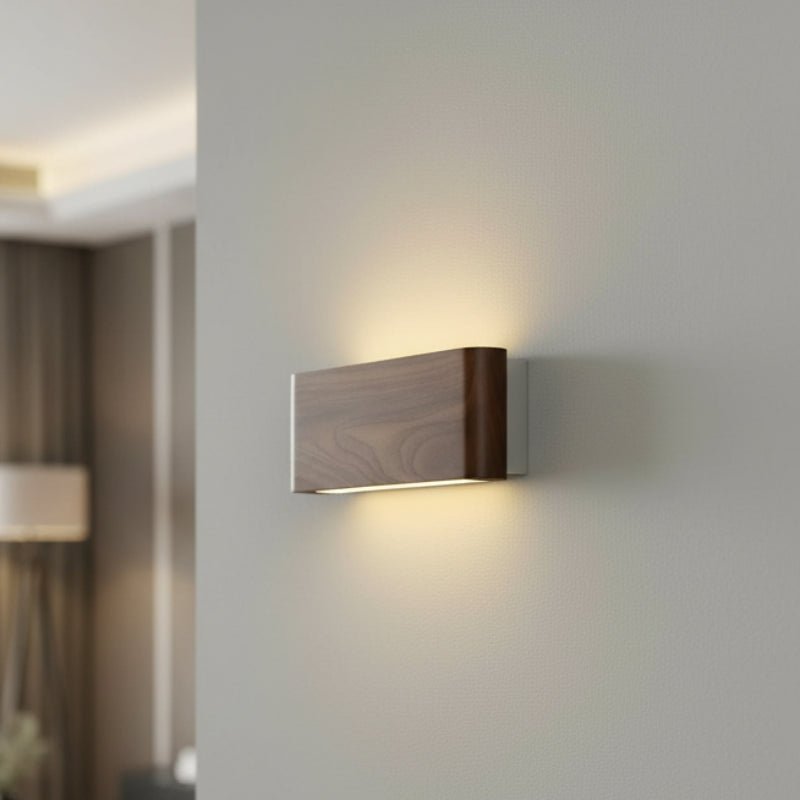 ArborLum Moderne Houten Wandlamp Met Drie Kleurenstanden