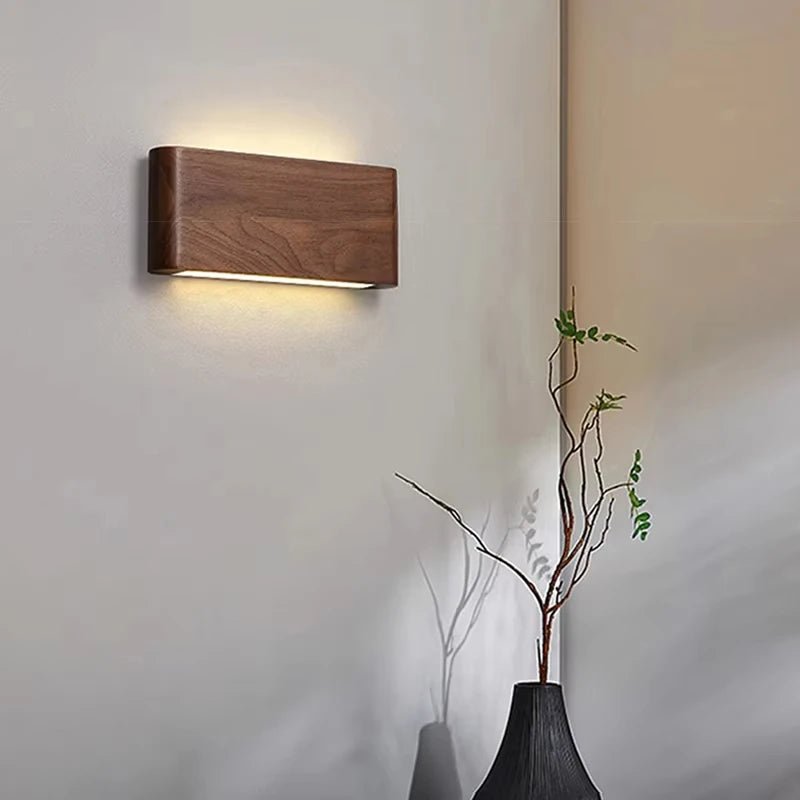 ArborLum Moderne Houten Wandlamp Met Drie Kleurenstanden