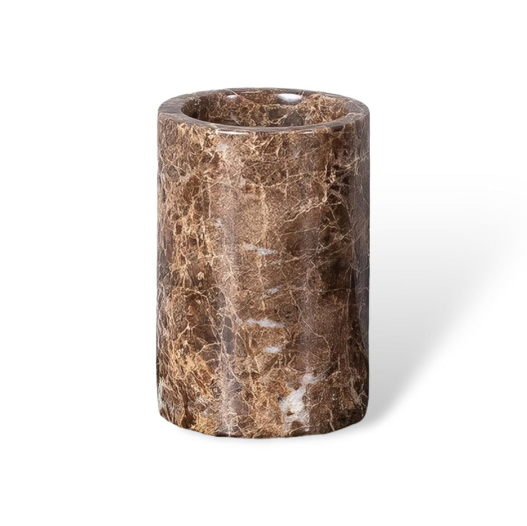 Aurea Bath Essentials With Dark Marble Accents For Elegant Spaces