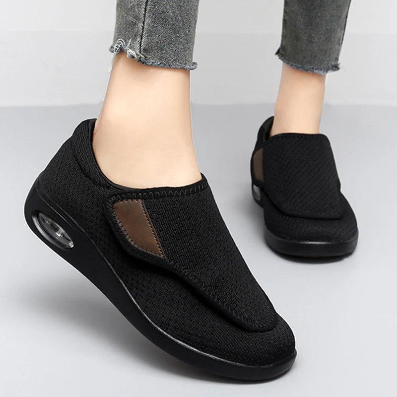 ApexStride Diabeticzne Buty Do Chodzenia Dla Szerokich Stóp Z Regulowanym Wsparciem Ortopedycznym