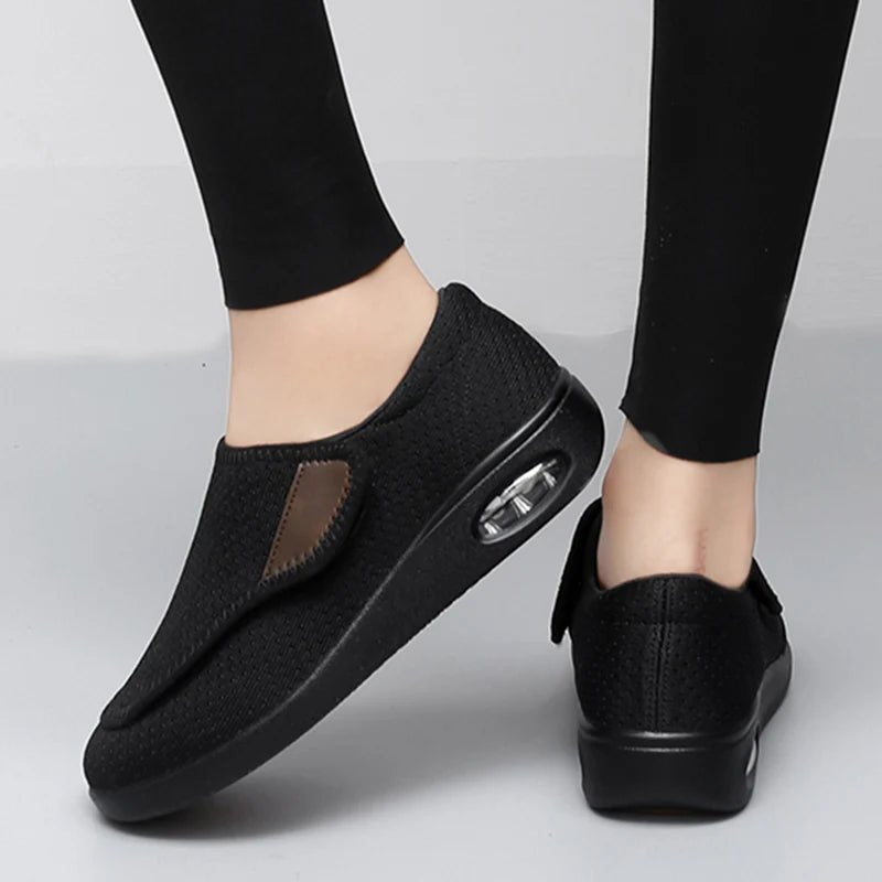 ApexStride Diabeticzne Buty Do Chodzenia Dla Szerokich Stóp Z Regulowanym Wsparciem Ortopedycznym