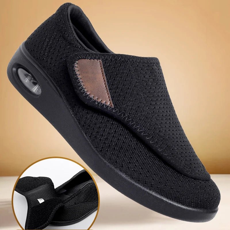 ApexStride Diabeticzne Buty Do Chodzenia Dla Szerokich Stóp Z Regulowanym Wsparciem Ortopedycznym