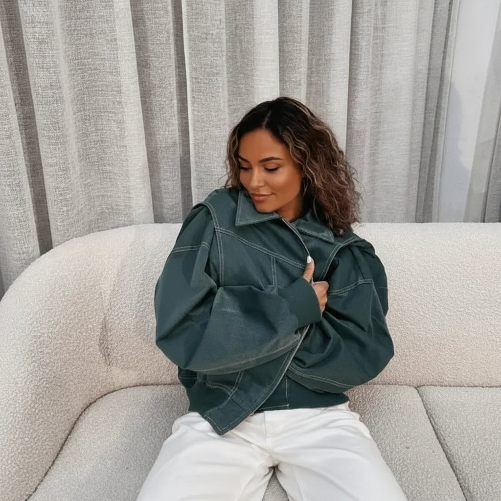 Oversized Women's Jacket For Everyday Casual Outerwear