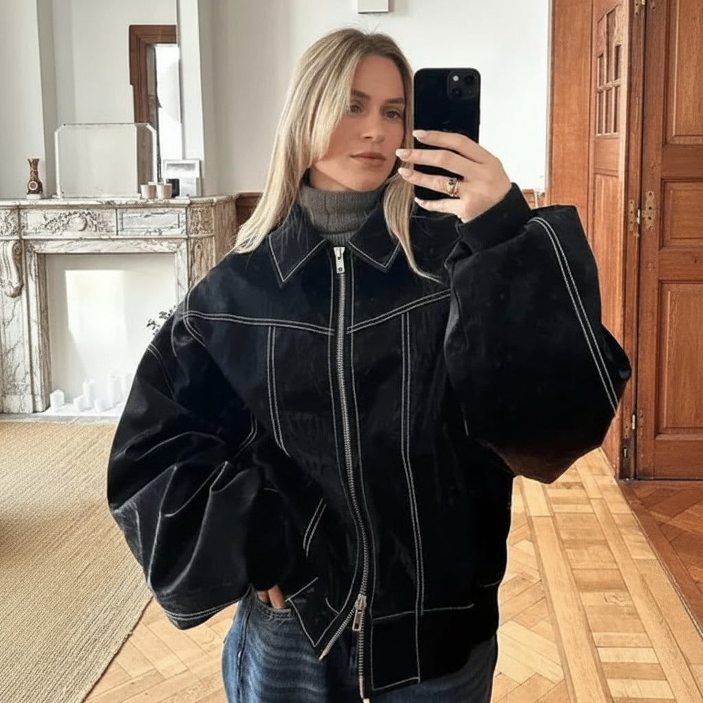 Oversized Women's Jacket For Everyday Casual Outerwear