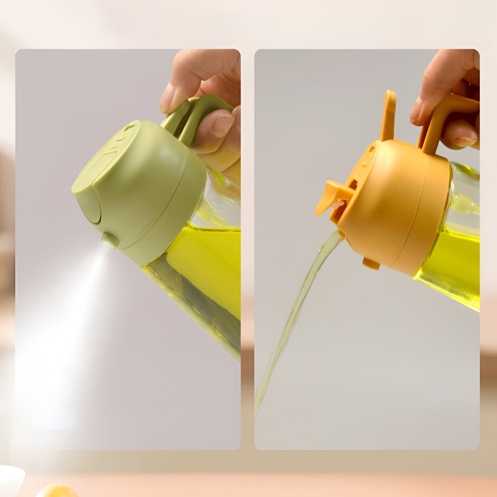 Glass Oil Dispenser And Sprayer For Kitchen, Refillable Spray Bottle