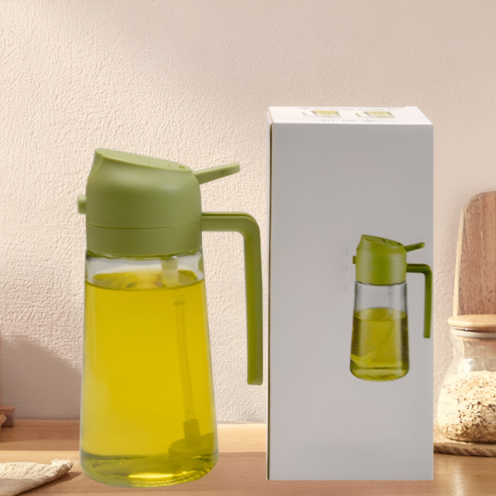 Glass Oil Dispenser And Sprayer For Kitchen, Refillable Spray Bottle
