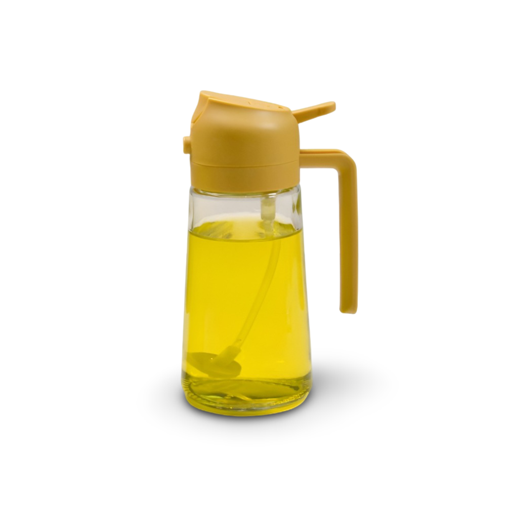 Glass Oil Dispenser And Sprayer For Kitchen, Refillable Spray Bottle