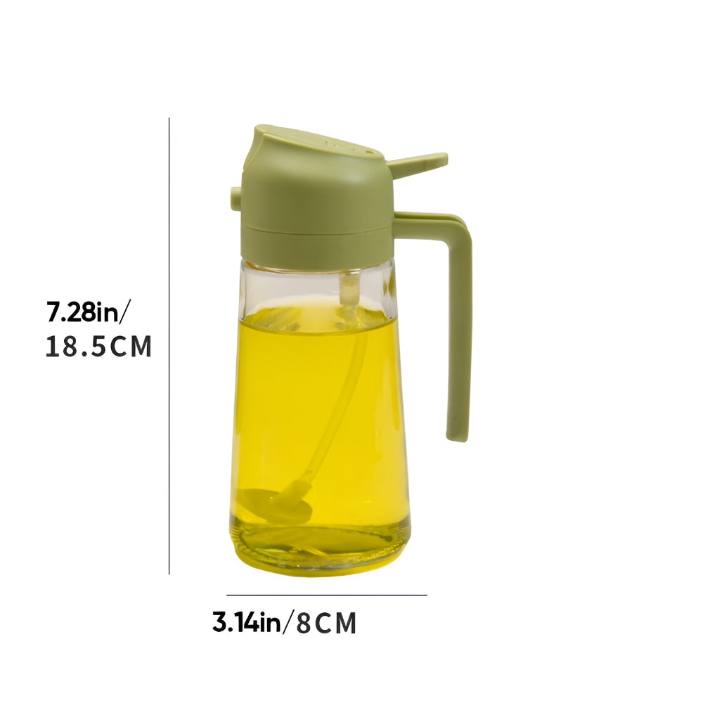 Glass Oil Dispenser And Sprayer For Kitchen, Refillable Spray Bottle