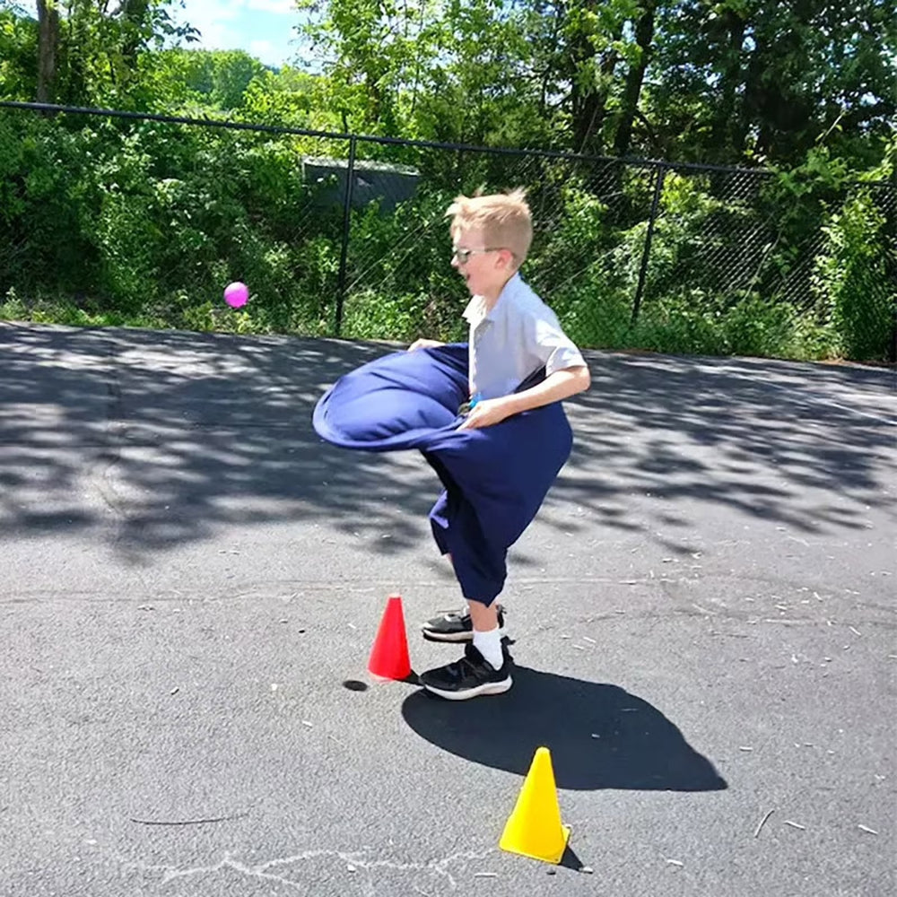 Family Outdoor Catching Ball Game For Active Play In Backyard