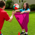 Family Outdoor Catching Ball Game For Active Play In Backyard