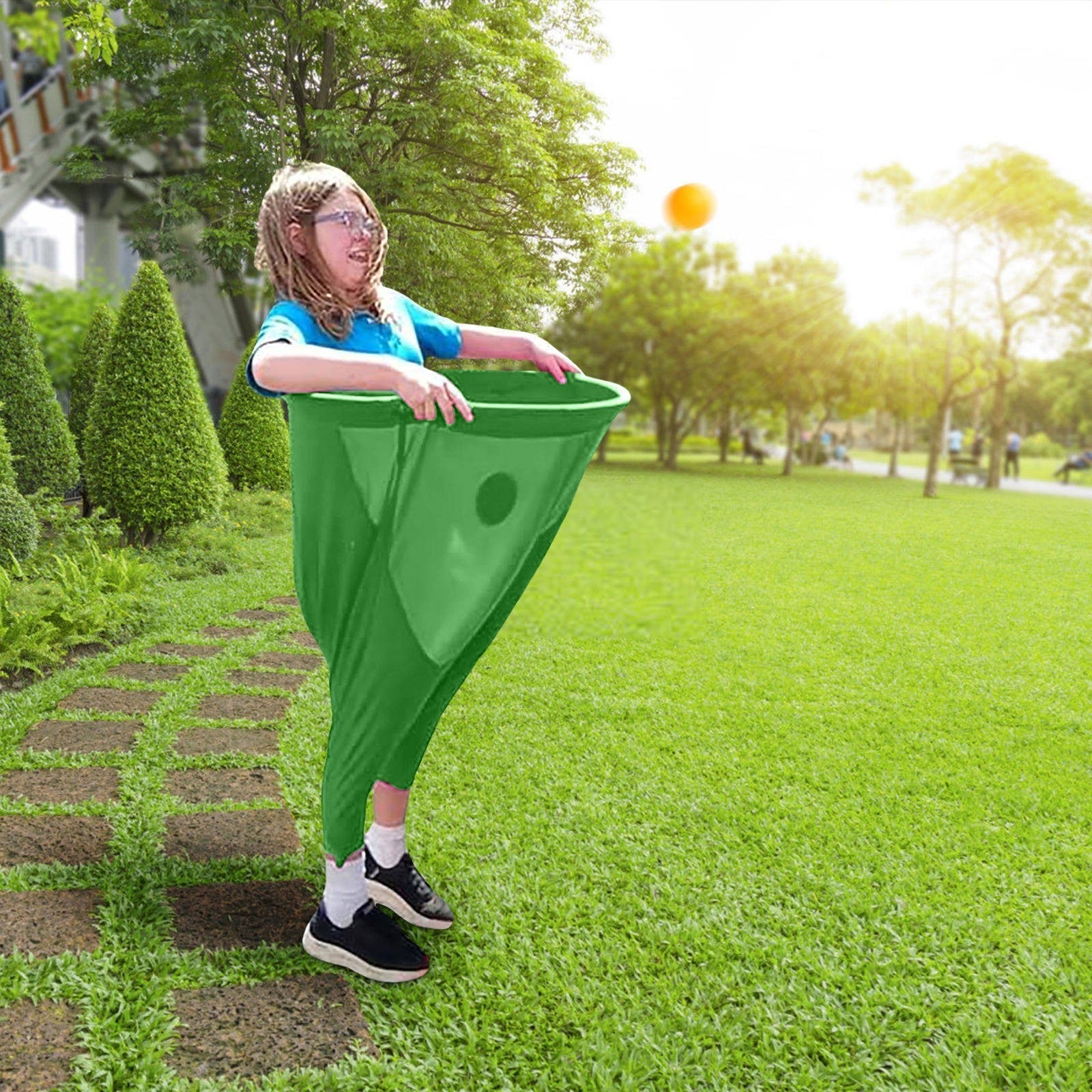 Family Outdoor Catching Ball Game For Active Play In Backyard