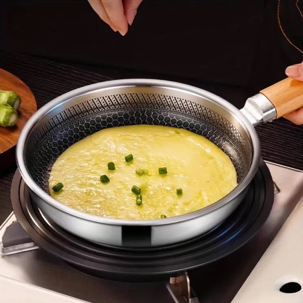 NovaGrip Nonstick Stainless Steel Pan For Comfortable Handling