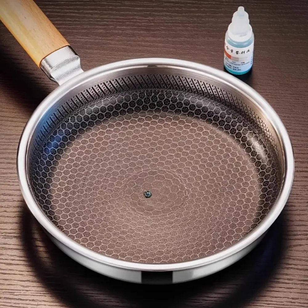 NovaGrip Nonstick Stainless Steel Pan For Comfortable Handling
