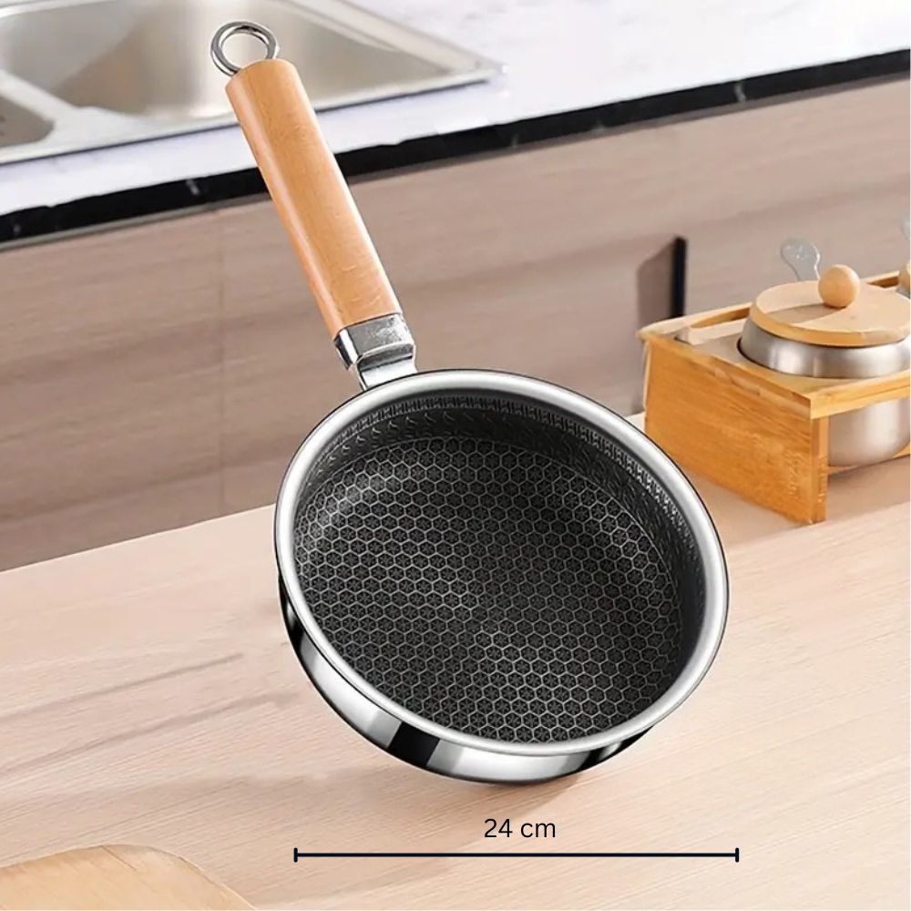 NovaGrip Nonstick Stainless Steel Pan For Comfortable Handling