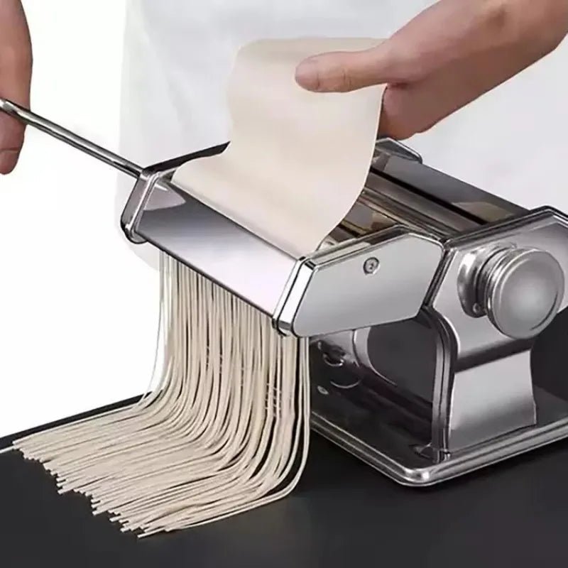 PastaCraft Hand Crank Pasta Machine With Seven Adjustable Thickness Settings