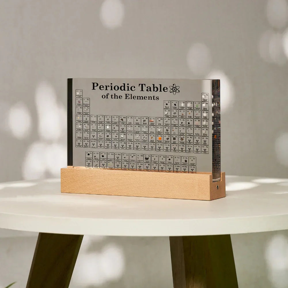 Akryl LED-borddisplay til grundstoffer i det periodiske system