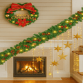 LumaGlow Verlichte Kerstslinger Met Timerfunctie
