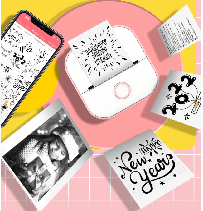 LumaPocket Mini Thermal Printer Portable Bluetooth Inkless Photo Printer
