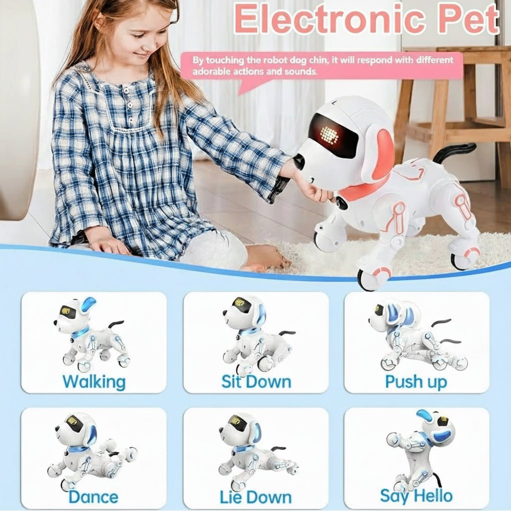 PupLink Nano Jr Interaktivní chytrý robotický pes pro děti