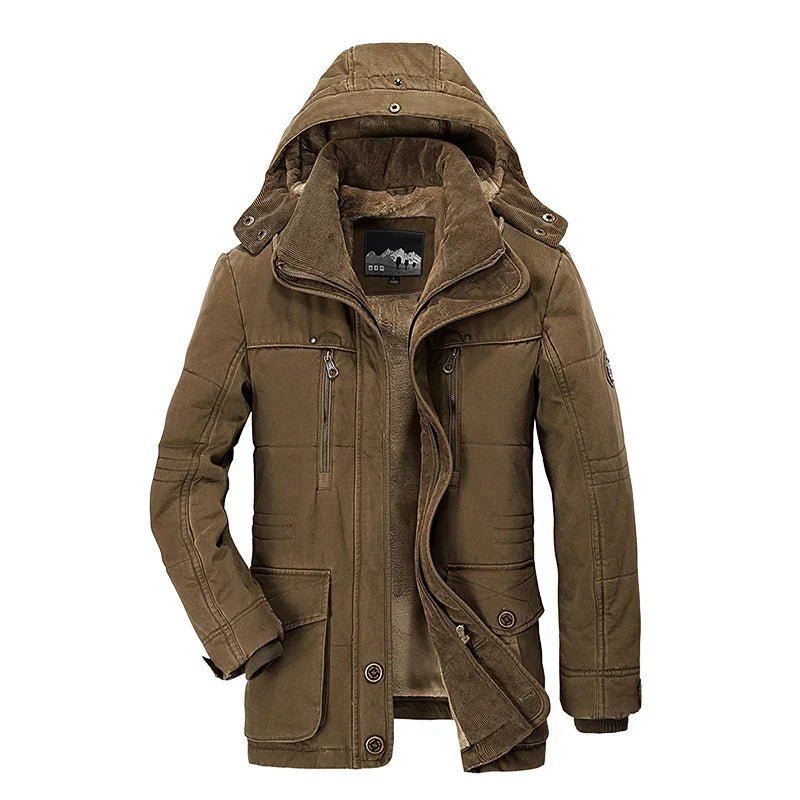 EcoLeaf Insulated Men's Winter Jacket With Rainproof Design