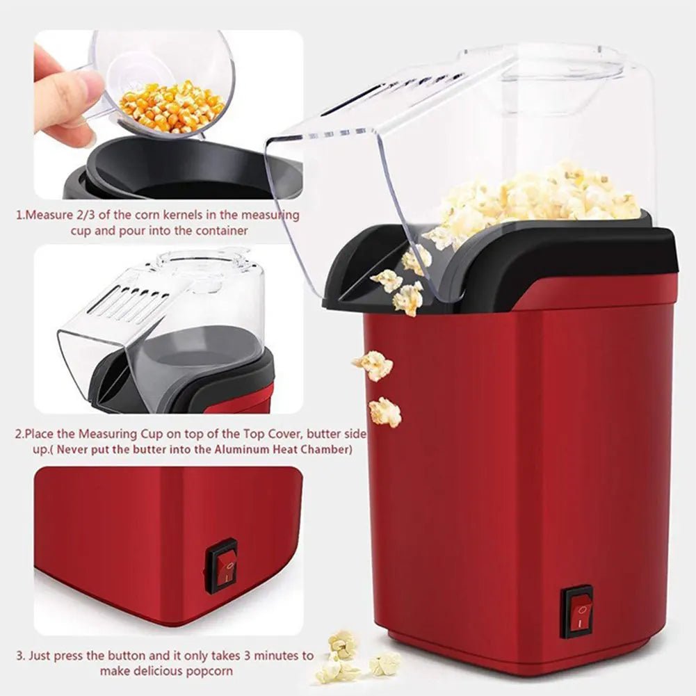 AeroPop Mini Elektrischer Popcornmacher für Schnelle Gesunde Snacks