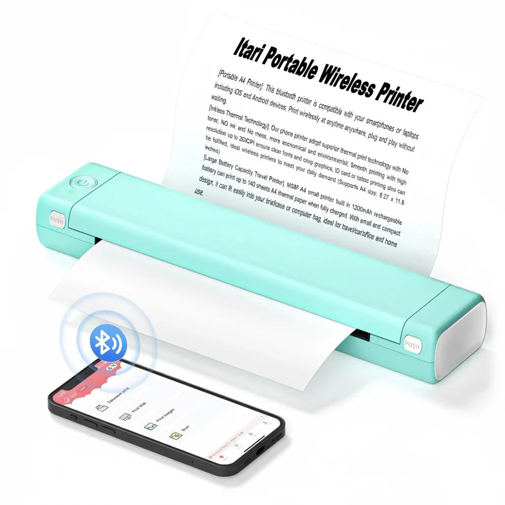 Imprimantă termică Bluetooth compactă pentru imprimare wireless în mișcare