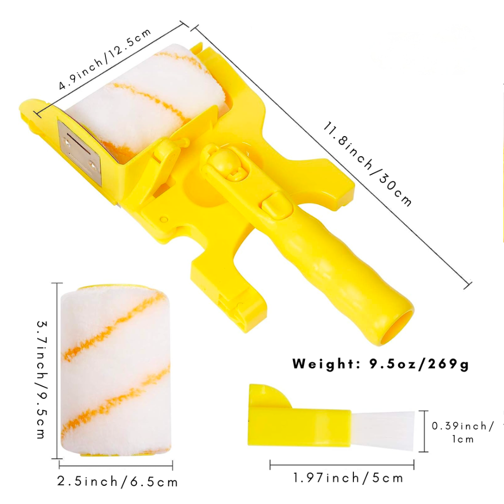 Precision Paint Roller Brush With Textured Cover For Home Painting