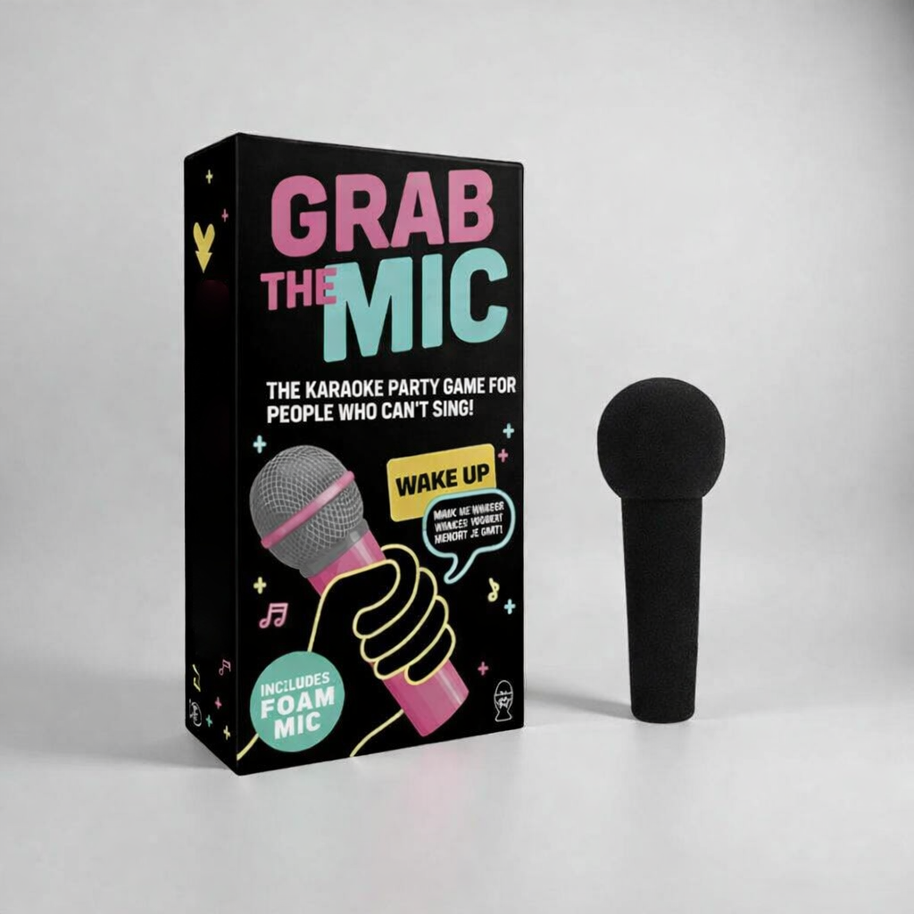 Microfono Karaoke Card Gioco di Festa per Gruppi Sfida di Canto