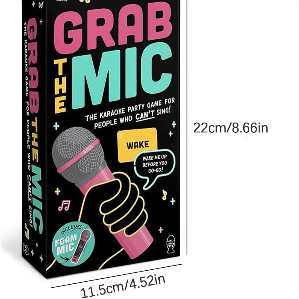 Microfono Karaoke Card Gioco di Festa per Gruppi Sfida di Canto