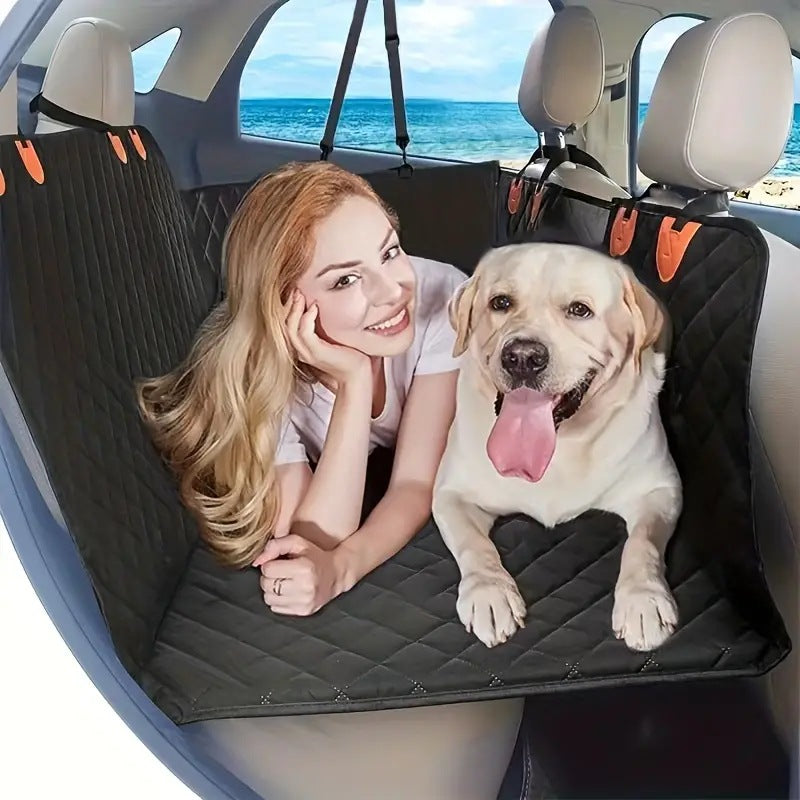 Premium Dog Seat Cover With Hard Bottom For SUVs And Cars