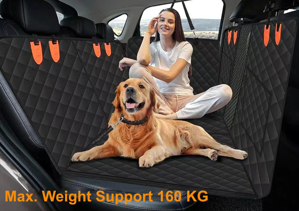 Premium Dog Seat Cover With Hard Bottom For SUVs And Cars