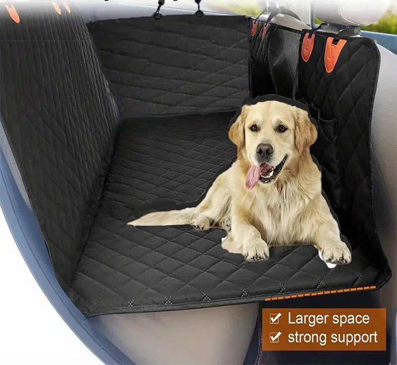Premium Dog Seat Cover With Hard Bottom For SUVs And Cars