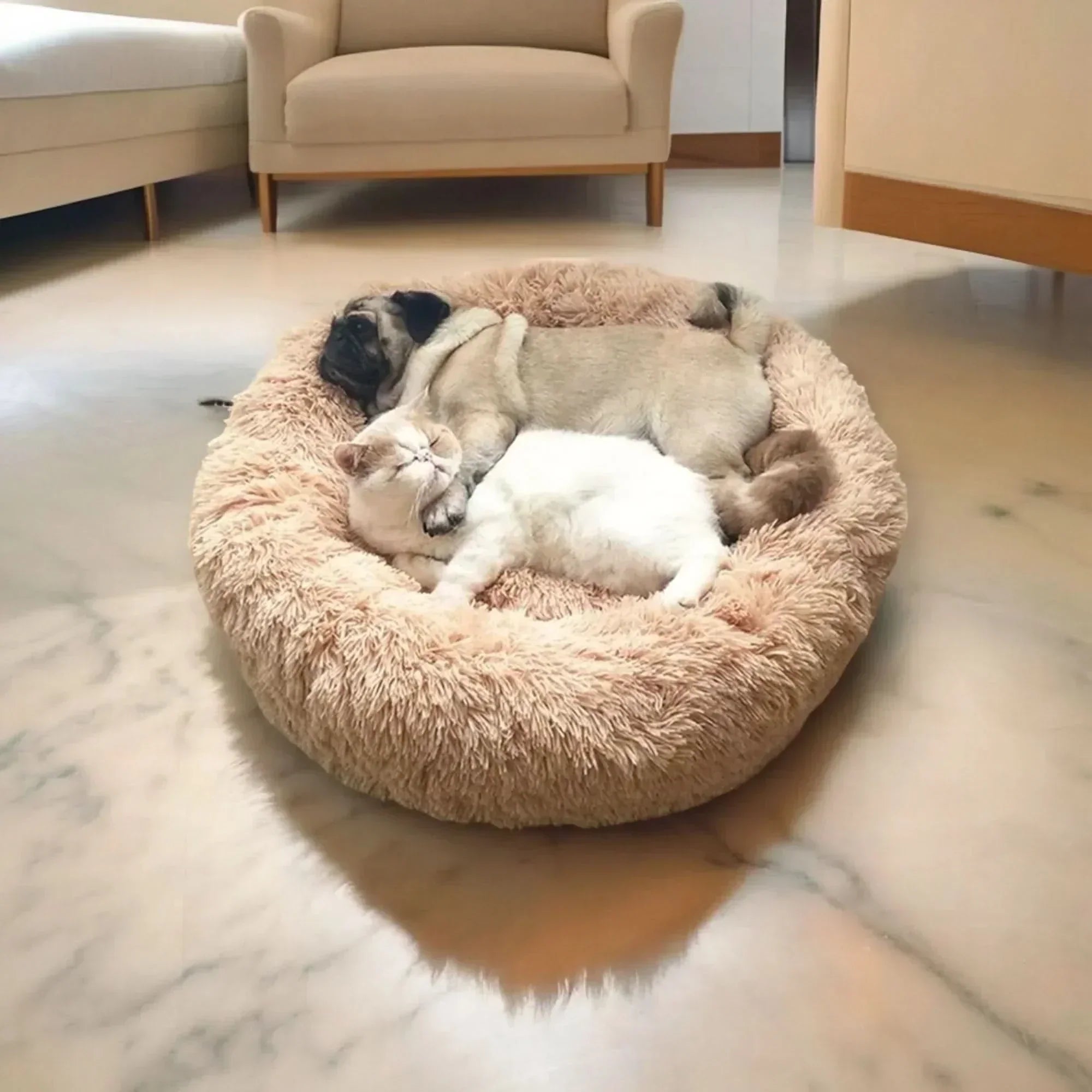 Superweiches beruhigendes Hundebett für entspannte Nächte und Komfort