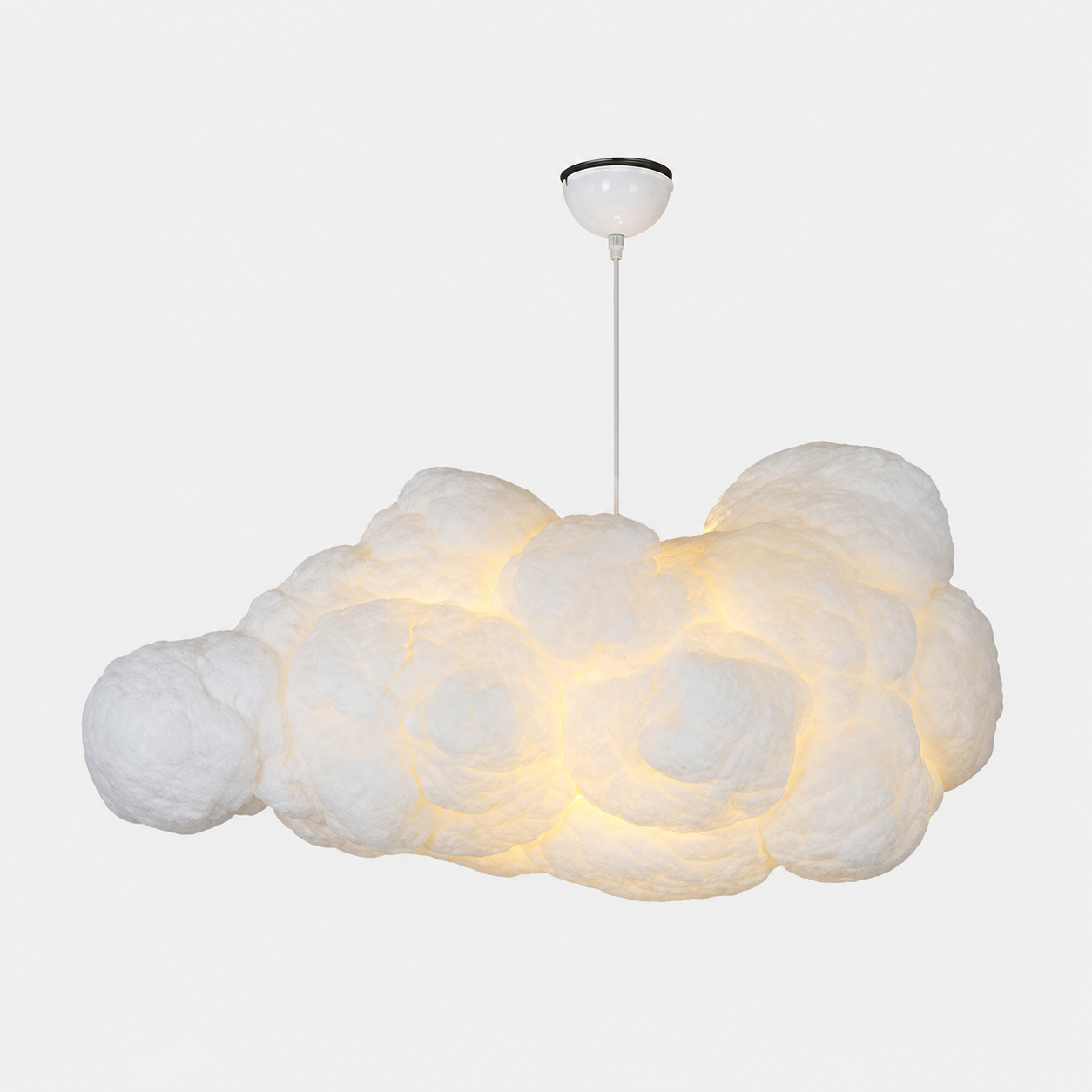 Bílý závěsný lustr White Cloud pro strop v moderním stylu lustrů
