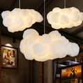 Bílý závěsný lustr White Cloud pro strop v moderním stylu lustrů