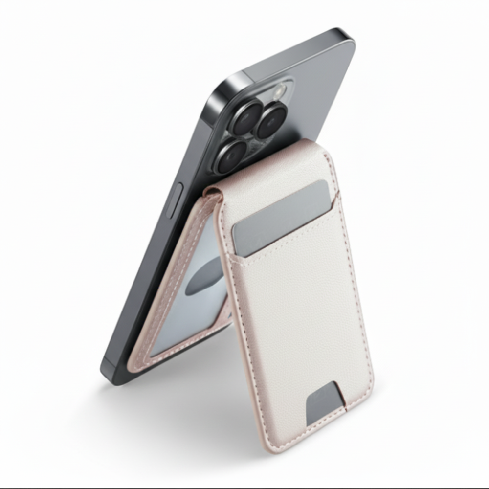 Telefonlommebok med magnetisk stativ og sporingskortholder Find My