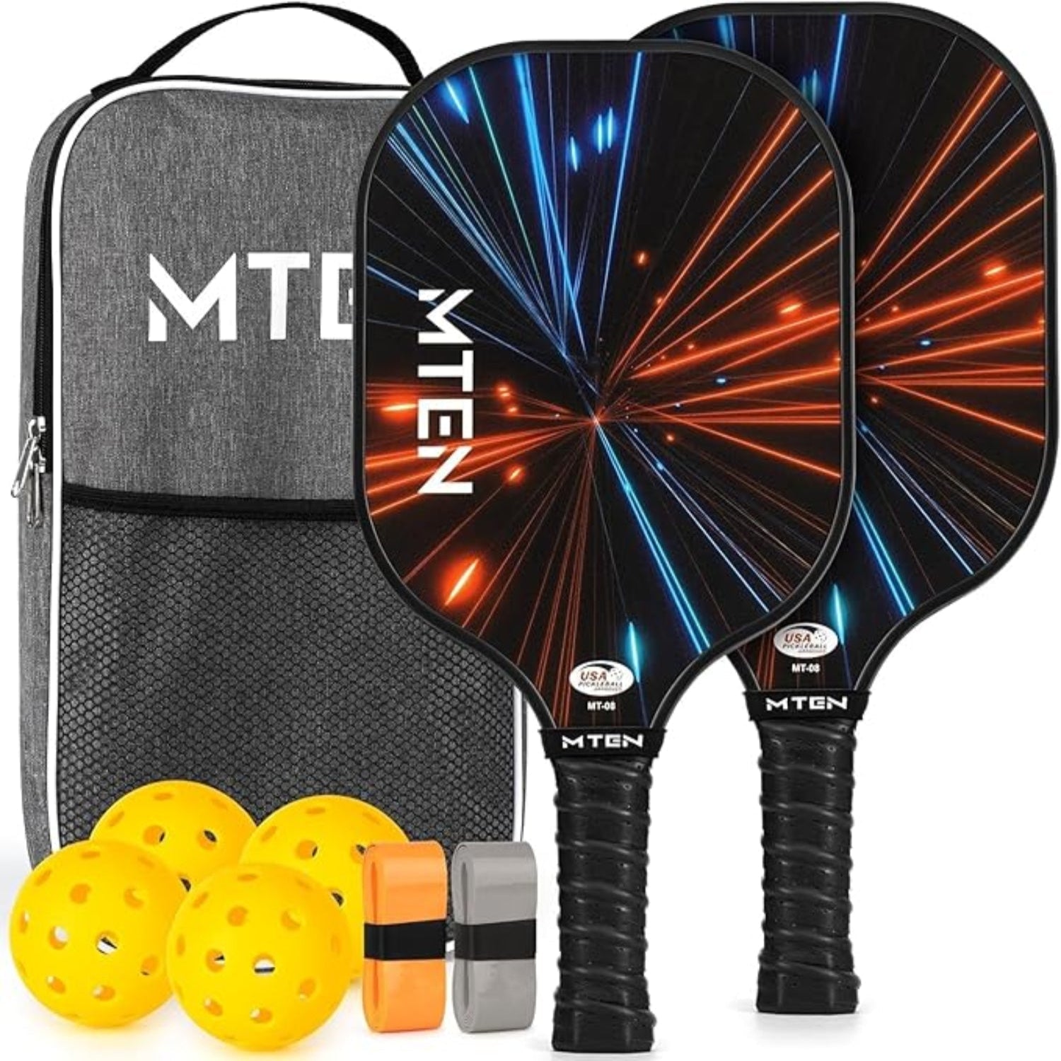Lettvekts Pickleball-racketsett i glassfiber med baller